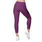 LAXUNIVERSE Palatinate Purple Crossover leggings with pockets