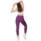 LAXUNIVERSE Palatinate Purple Crossover leggings with pockets
