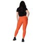 LAXUNIVERSE Outrageous Orange Crossover leggings with pockets