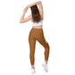 LAXUNIVERSE Rich Gold Crossover leggings with pockets