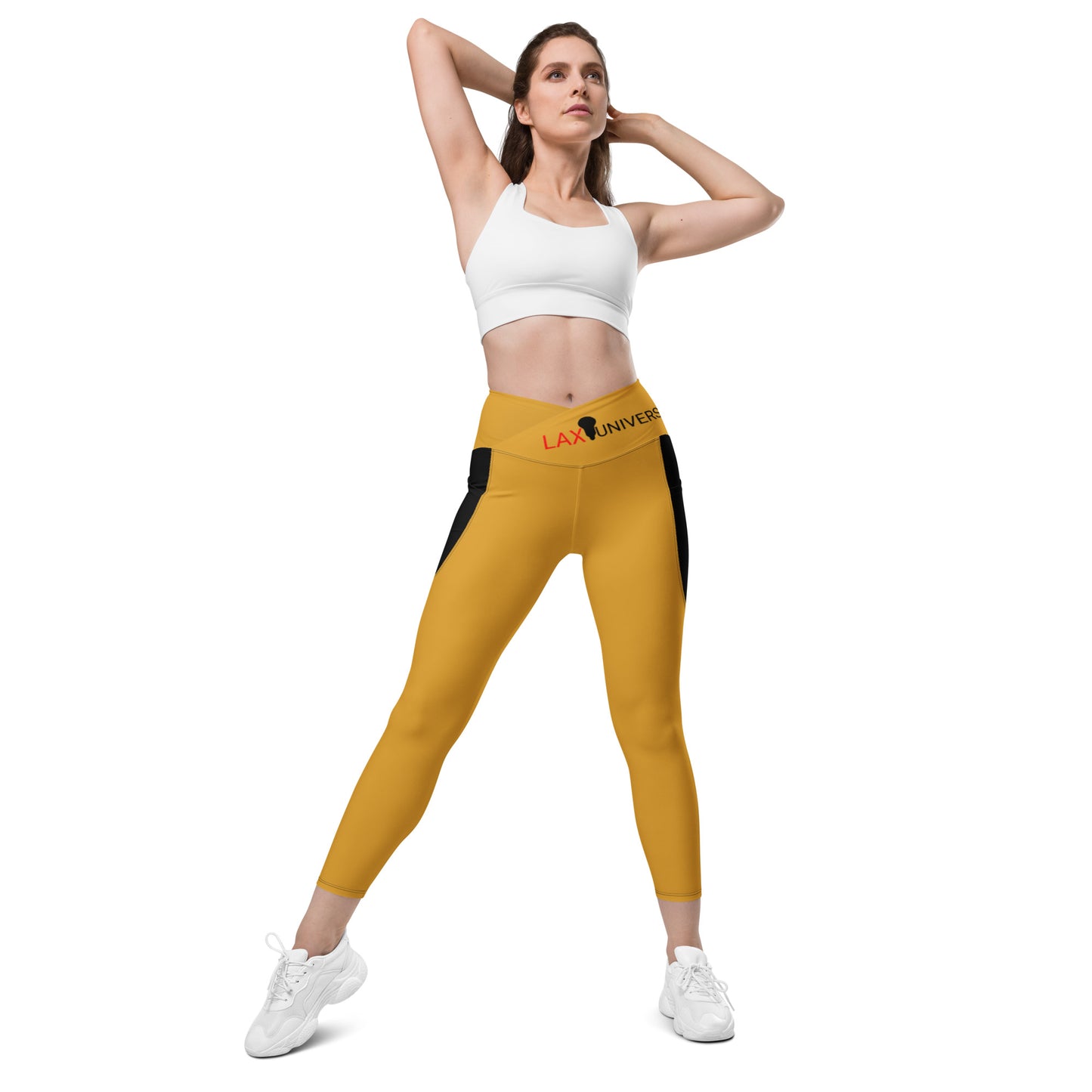 LAXUNIVERSE BUTTERCUP Crossover leggings with pockets
