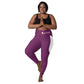 LAXUNIVERSE Palatinate Purple Crossover leggings with pockets