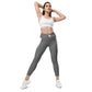 LAXUNIVERSE Grey Crossover leggings with pockets