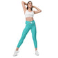 LAXUNIVERSE Dark Turquoise Crossover leggings with pockets