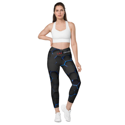 LAXUNIVERSE EX Crossover leggings with pockets