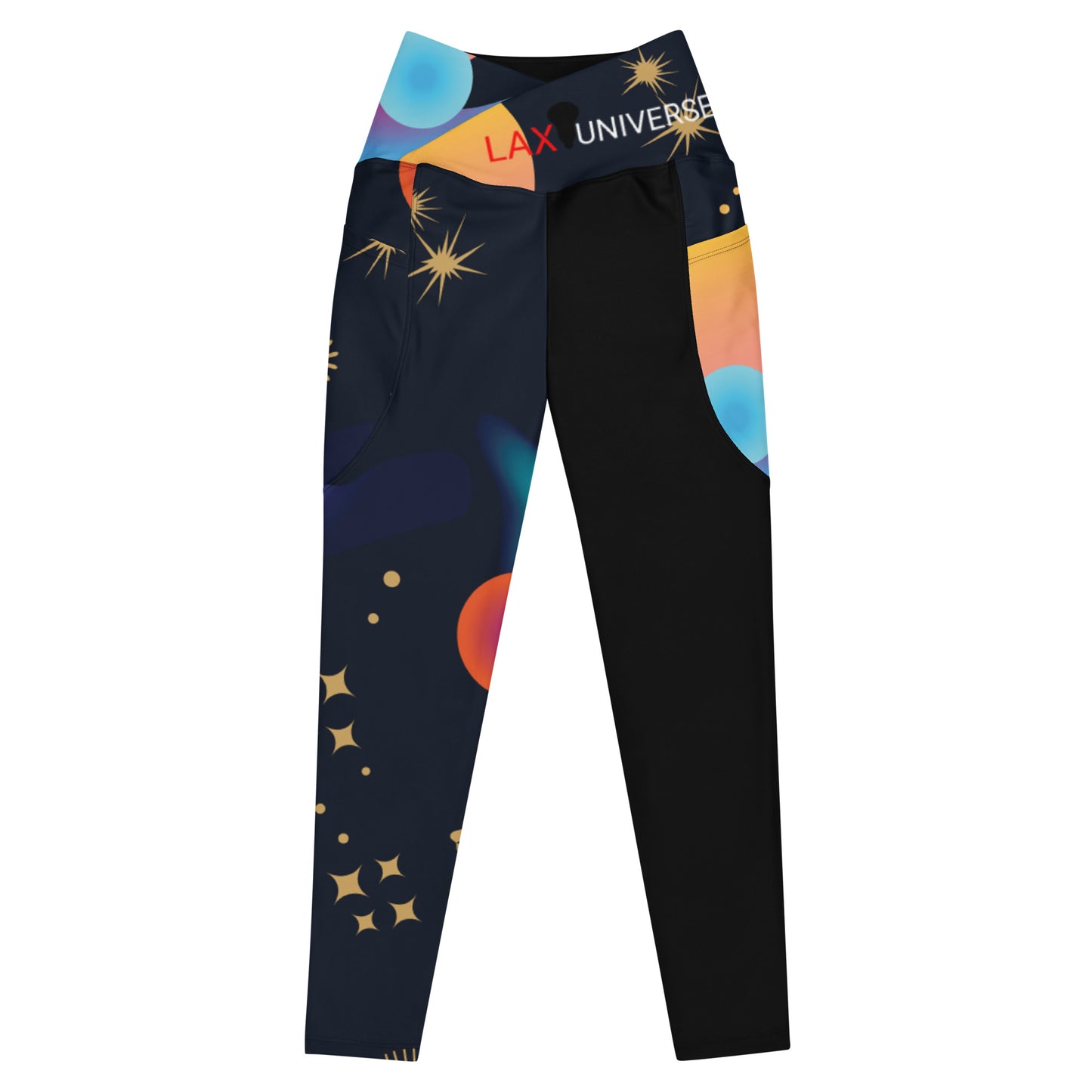 LAXUNIVERSE MOON BEAR Crossover leggings with pockets
