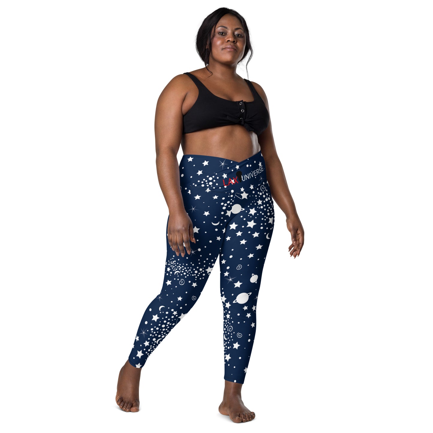 LAXUNIVERSE SPACE Crossover leggings with pockets