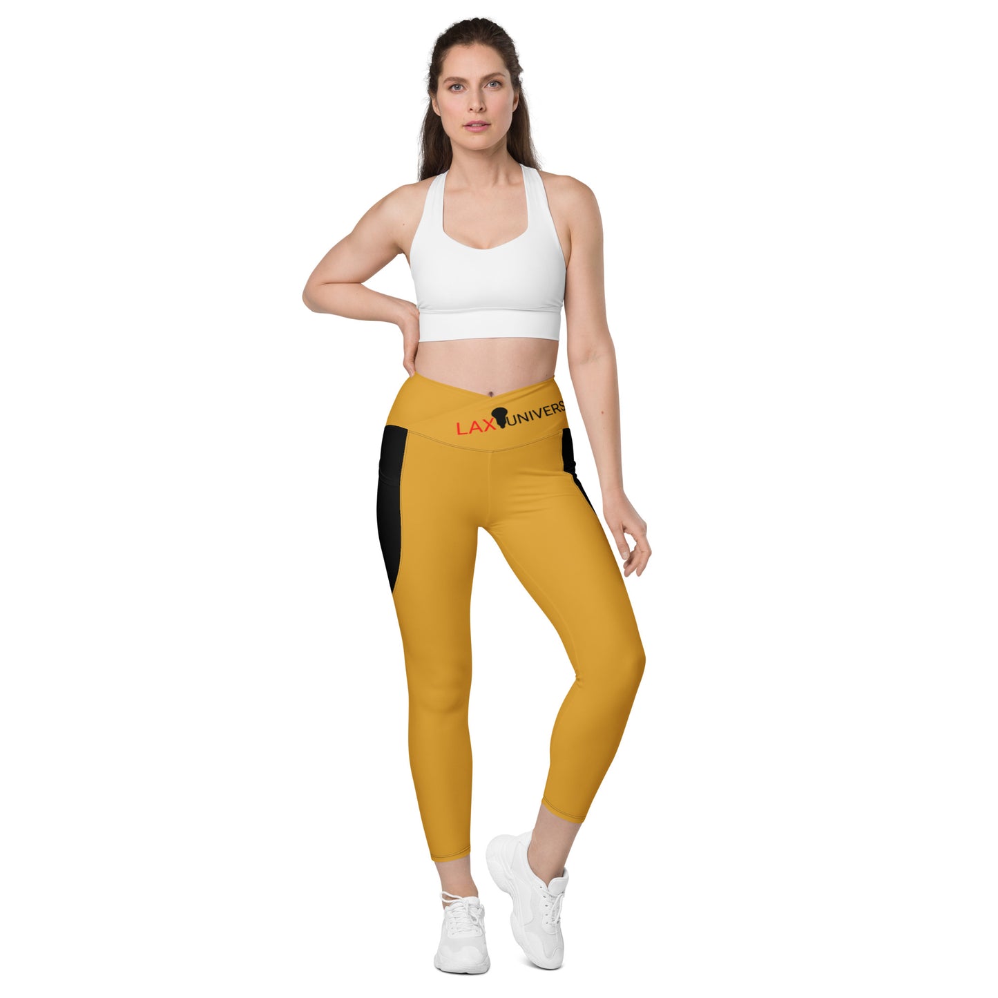LAXUNIVERSE BUTTERCUP Crossover leggings with pockets