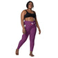 LAXUNIVERSE Palatinate Purple Crossover leggings with pockets