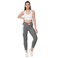 LAXUNIVERSE Grey Crossover leggings with pockets