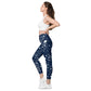 LAXUNIVERSE SPACE Crossover leggings with pockets