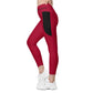LAXUNIVERSE Carmine Crossover leggings with pockets