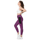 LAXUNIVERSE Palatinate Purple Crossover leggings with pockets