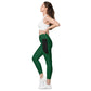 LAXUNIVERSE Forest Green Crossover leggings with pockets