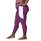 LAXUNIVERSE Palatinate Purple Crossover leggings with pockets