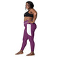LAXUNIVERSE Palatinate Purple Crossover leggings with pockets
