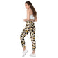 LAXUNIVERSE CHEETAH PRINT Crossover leggings with pockets