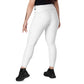 LAXUNIVERSE WHITE Crossover leggings with pockets
