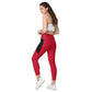 LAXUNIVERSE RED Crossover leggings with pockets