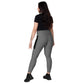 LAXUNIVERSE GREY Crossover leggings with pockets