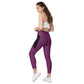 LAXUNIVERSE Palatinate Purple Crossover leggings with pockets