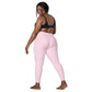 LAXUNIVERSE Pig Pink Crossover leggings with pockets