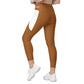 LAXUNIVERSE Rich Gold Crossover leggings with pockets