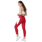 LAXUNIVERSE RED Crossover leggings with pockets