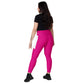 LAXUNIVERSE Medium Violet RedCrossover leggings with pockets