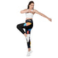 LAXUNIVERSE MOON BEAR Crossover leggings with pockets