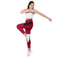 LAXUNIVERSE Carmine Crossover leggings with pockets