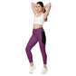 LAXUNIVERSE Palatinate Purple Crossover leggings with pockets