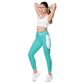 LAXUNIVERSE Dark Turquoise Crossover leggings with pockets