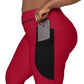LAXUNIVERSE Carmine Crossover leggings with pockets