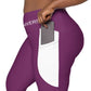 LAXUNIVERSE Palatinate Purple Crossover leggings with pockets