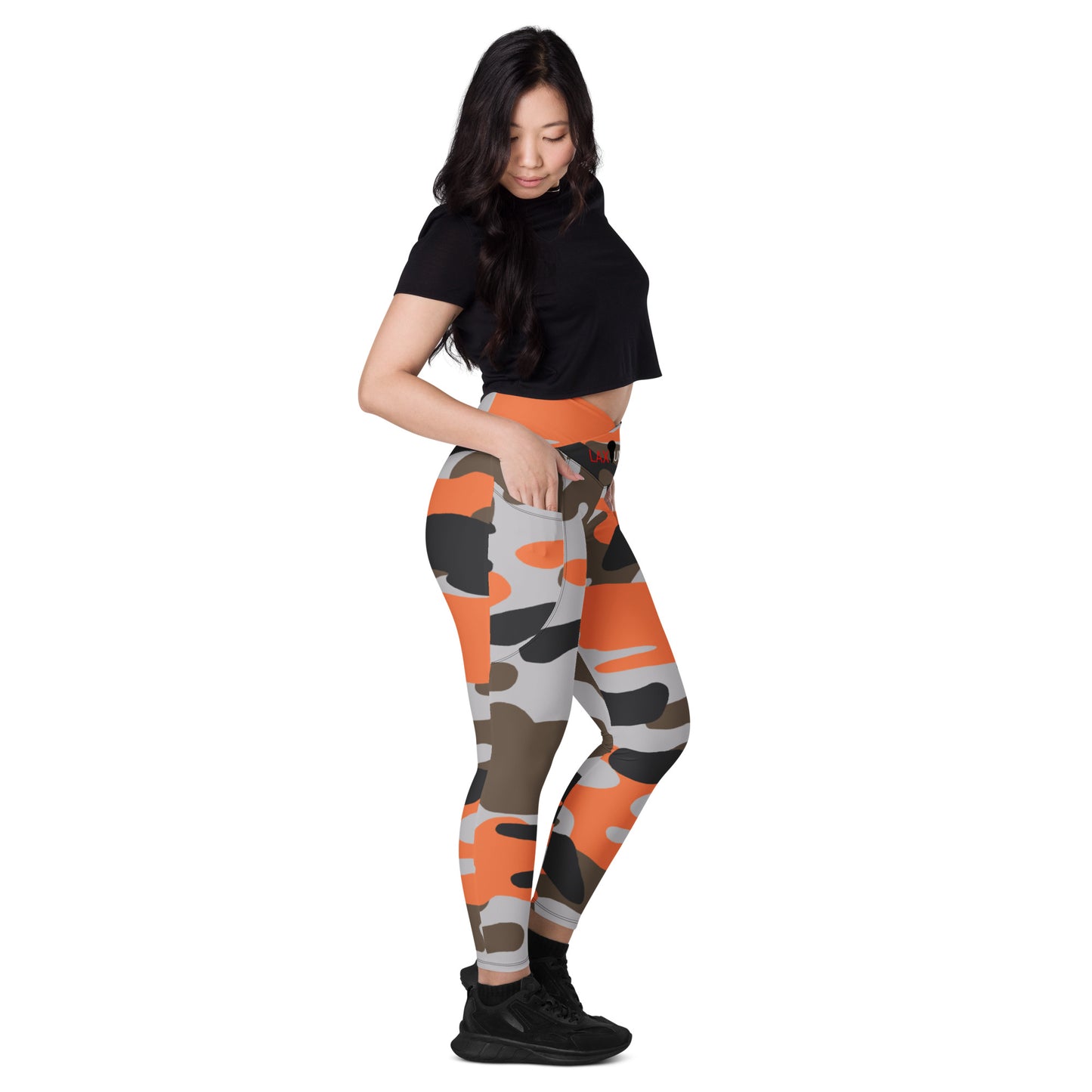 LAXUNIVERSE A1 Crossover leggings with pockets