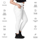LAXUNIVERSE WHITE Crossover leggings with pockets