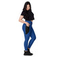 LAXUNIVERSE Dark Cerulean Crossover leggings with pockets