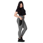 LAXUNIVERSE GREY Crossover leggings with pockets