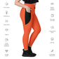 LAXUNIVERSE Outrageous Orange Crossover leggings with pockets