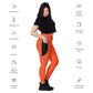 LAXUNIVERSE Outrageous Orange Crossover leggings with pockets