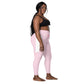 LAXUNIVERSE Pig Pink Crossover leggings with pockets