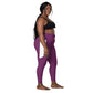 LAXUNIVERSE Palatinate Purple Crossover leggings with pockets
