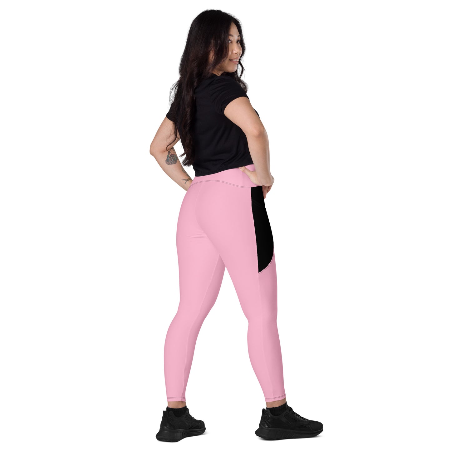 LAXUNIVERSE Cotton Candy Crossover leggings with pockets