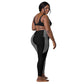 LAXUNIVERSE BLACK & GREY Crossover leggings with pockets