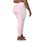 LAXUNIVERSE Pig Pink Crossover leggings with pockets