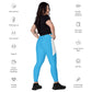 LAXUNIVERSE Deep Sky Blue Crossover leggings with pockets