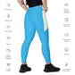 LAXUNIVERSE Deep Sky Blue Crossover leggings with pockets