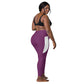 LAXUNIVERSE Palatinate Purple Crossover leggings with pockets