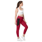 LAXUNIVERSE Carmine Crossover leggings with pockets